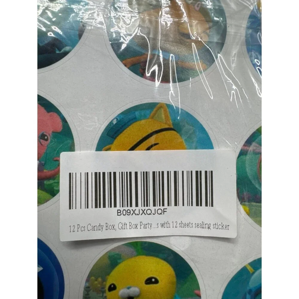 2 Sets of 12 Octonauts Party Favor Candy Gift Bags With Stickers